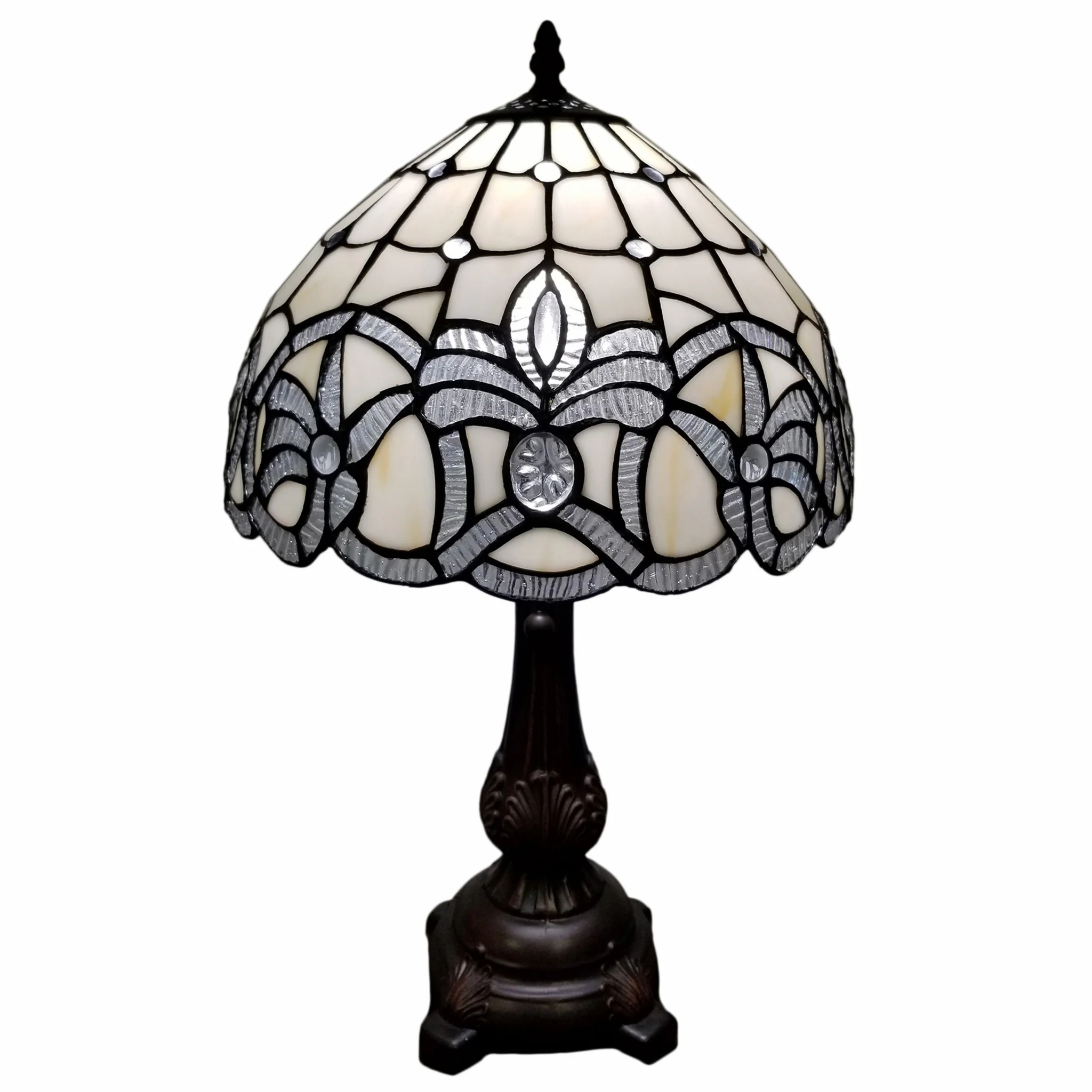 19" Tiffany Style Antique Vintage Table Lamp By Homeroots - Image 2