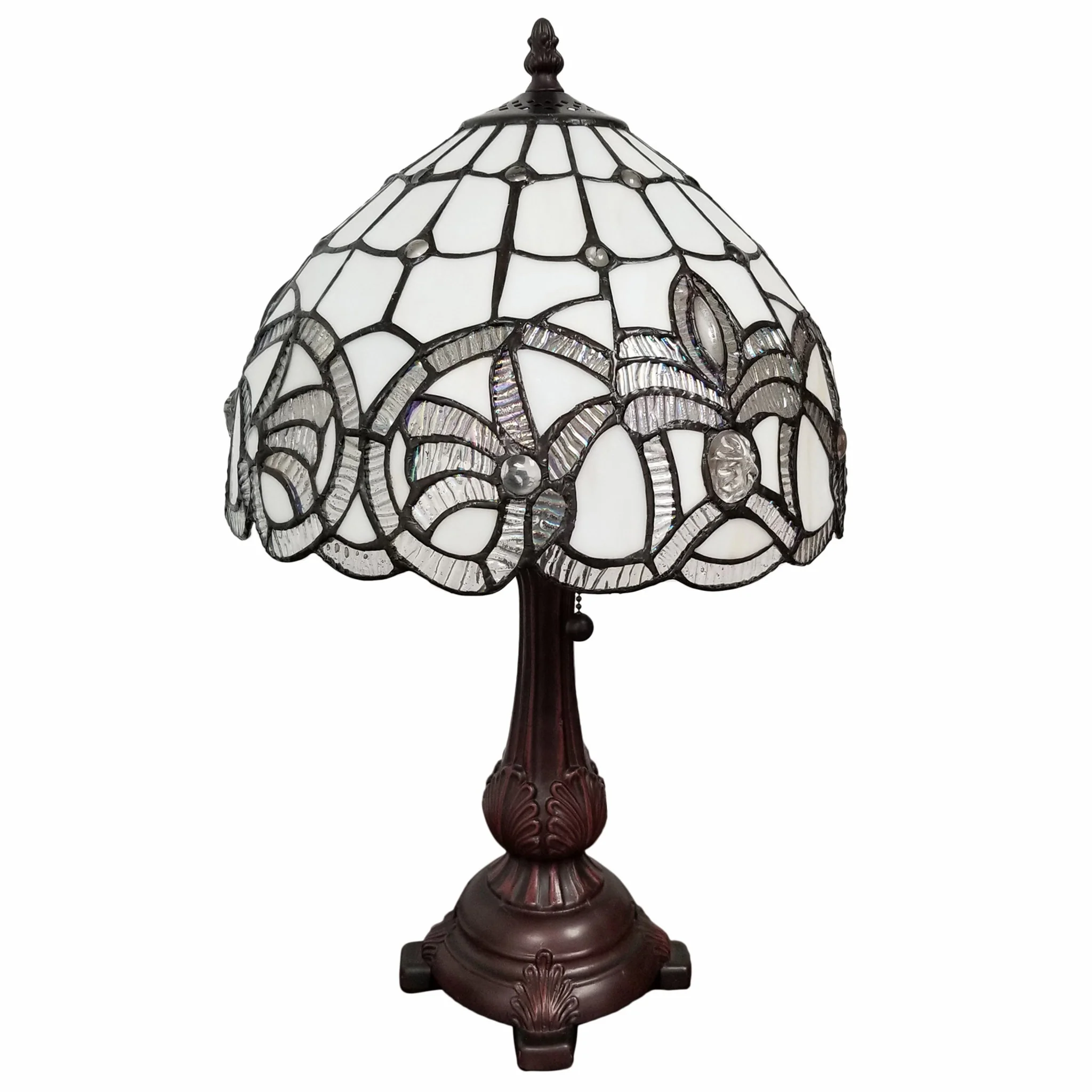 19" Tiffany Style Antique Vintage Table Lamp By Homeroots - Image 3