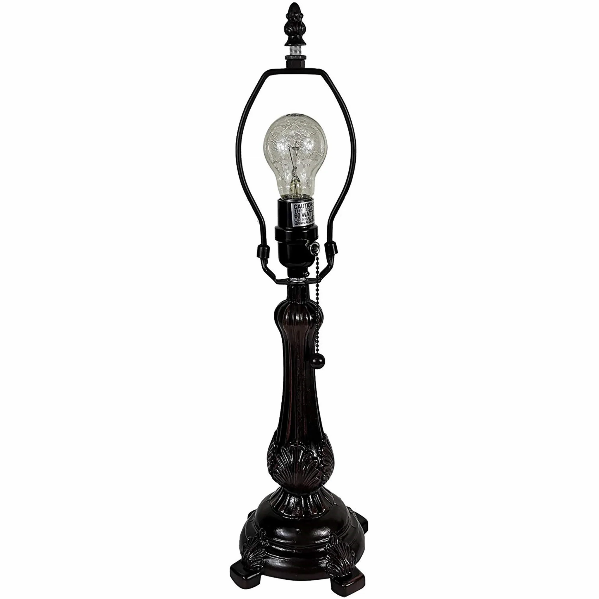 19" Tiffany Style Antique Vintage Table Lamp By Homeroots - Image 4