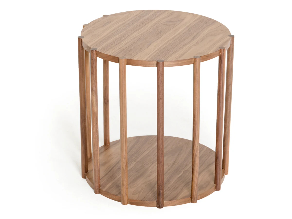 19' Walnut Wood End Table By Homeroots - Image 4