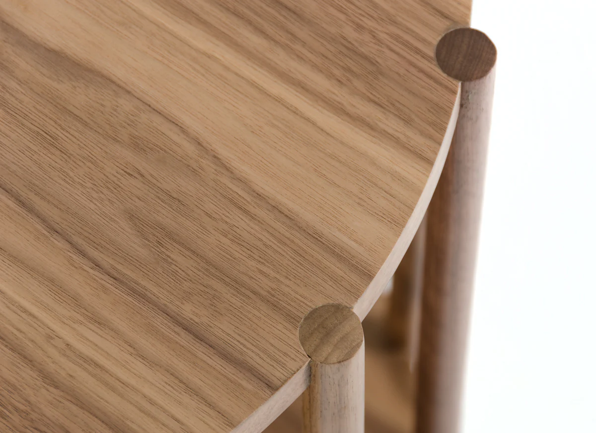 19' Walnut Wood End Table By Homeroots - Image 5