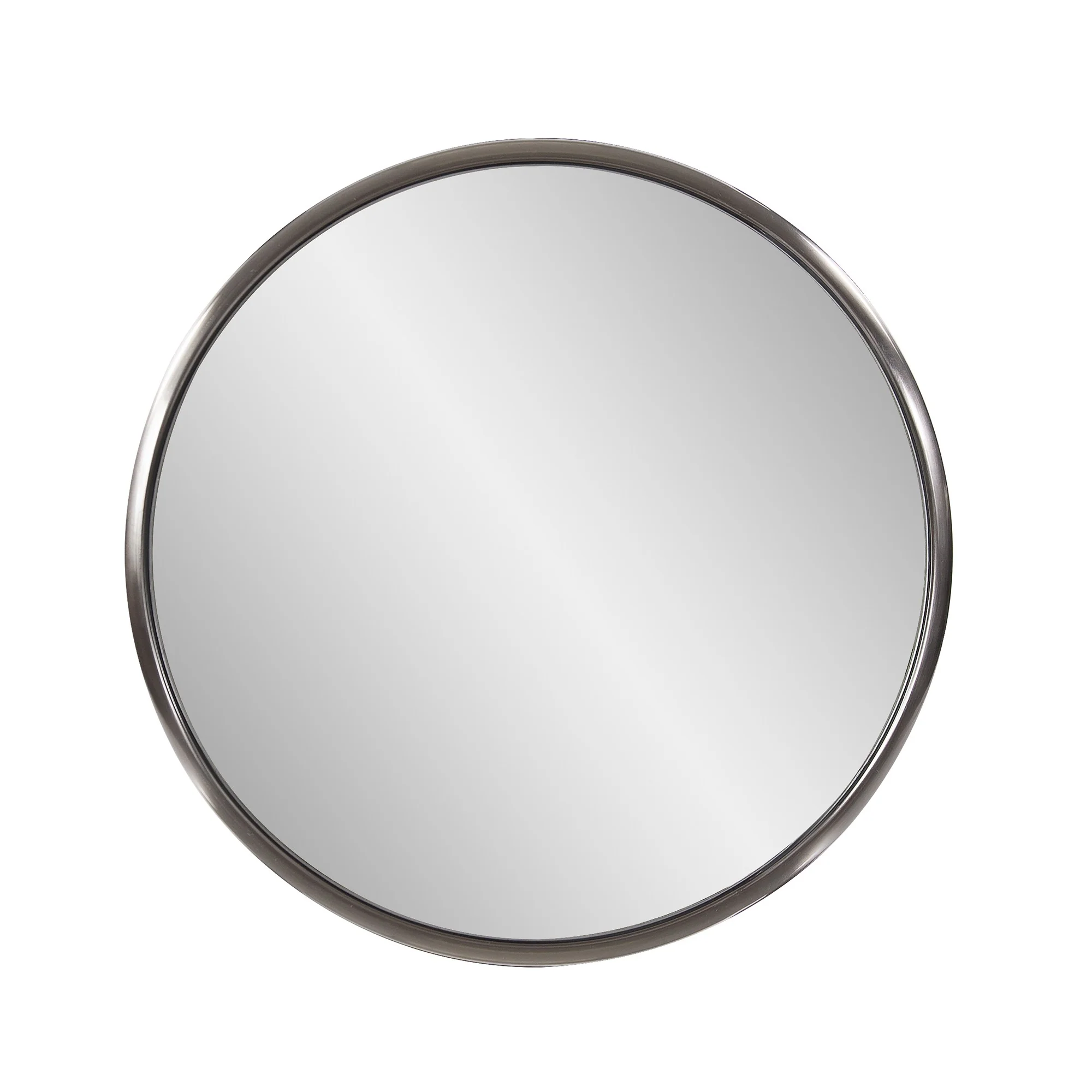 20" Antiqued Brushed Brass Round Wall Mirror By Homeroots - Image 6