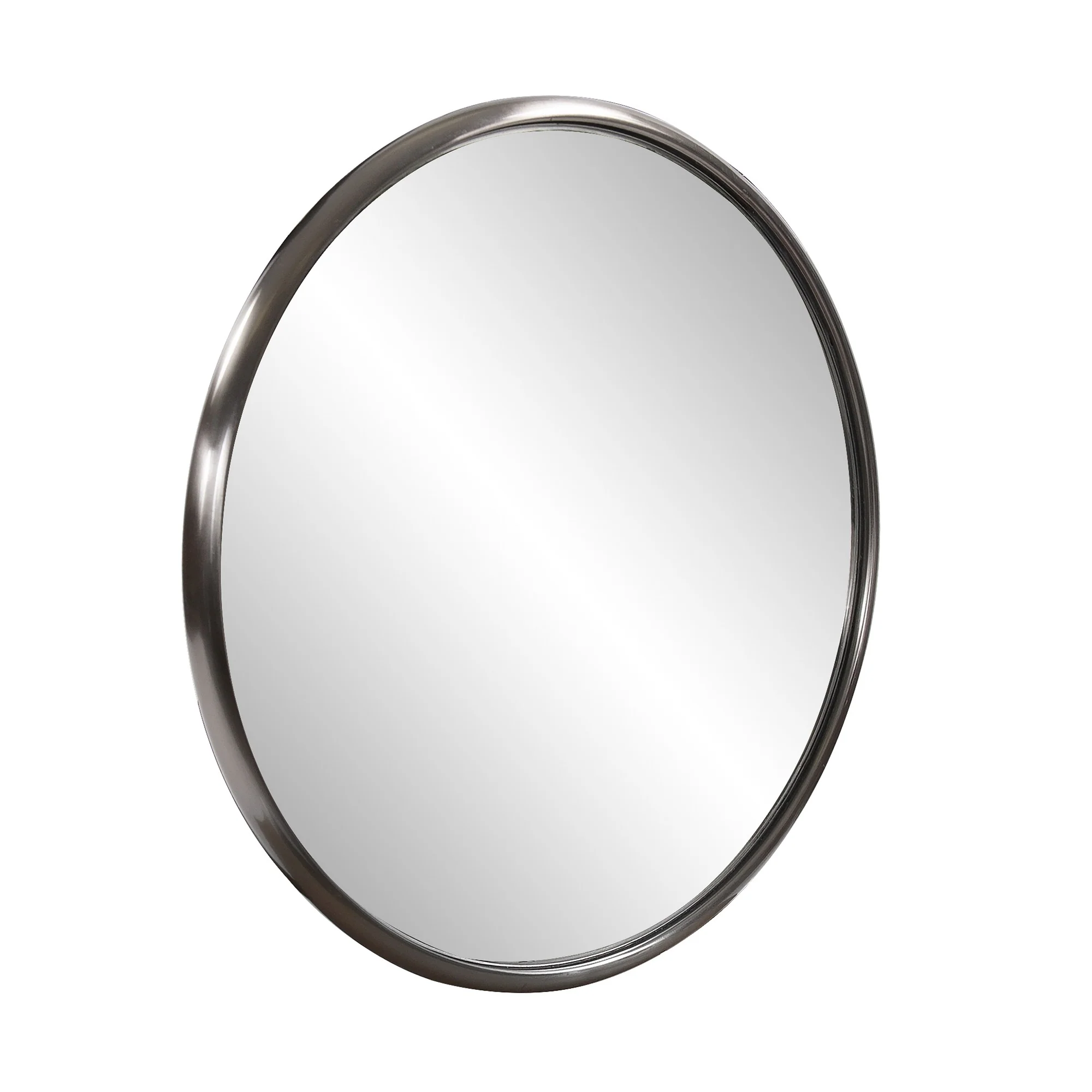 20" Antiqued Brushed Brass Round Wall Mirror By Homeroots - Image 7
