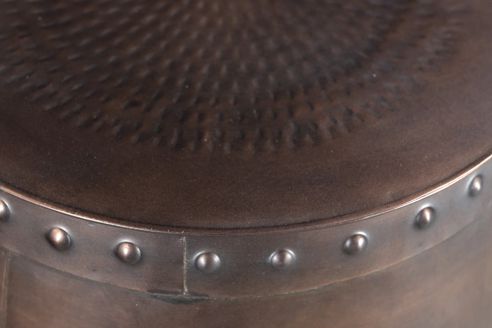 20" Copper Iron Round End Tables By Homeroots - Image 5