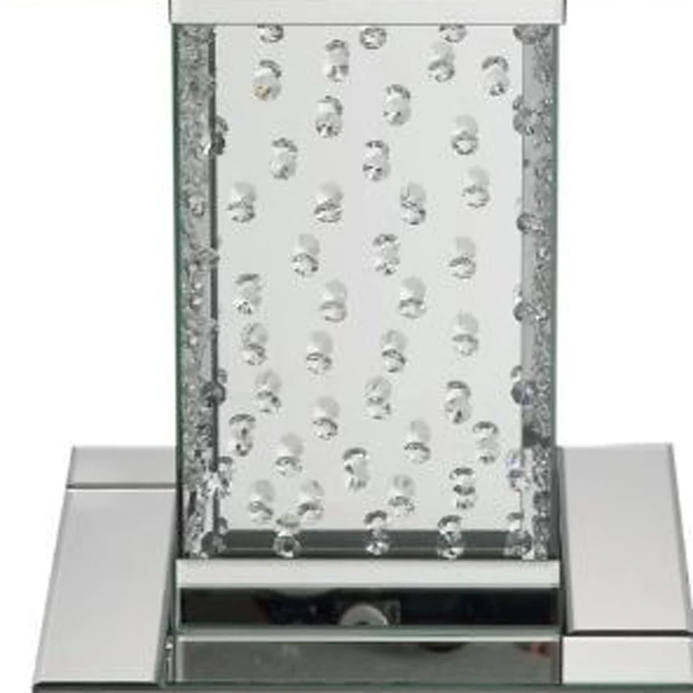 20" Mirrored Mirrored And Manufactured Wood Square End Table By Homeroots - Image 6