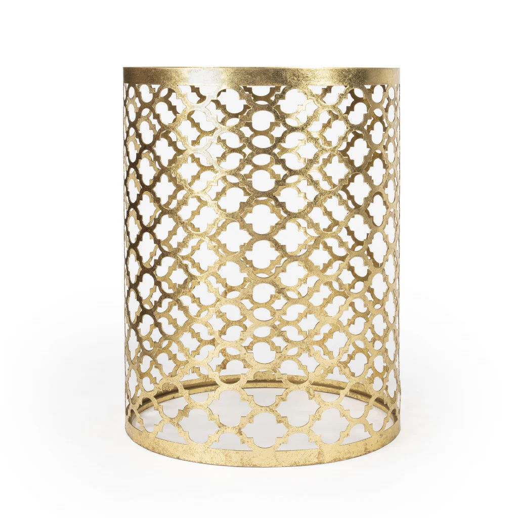 21" Gold Mirrored Round End Table By Homeroots - Image 2