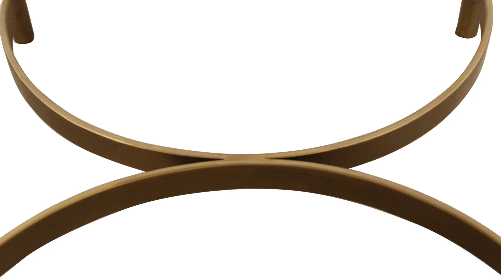 21" Ivory And Brass Iron Backless Bar Chair With Footrest By Homeroots - Image 8
