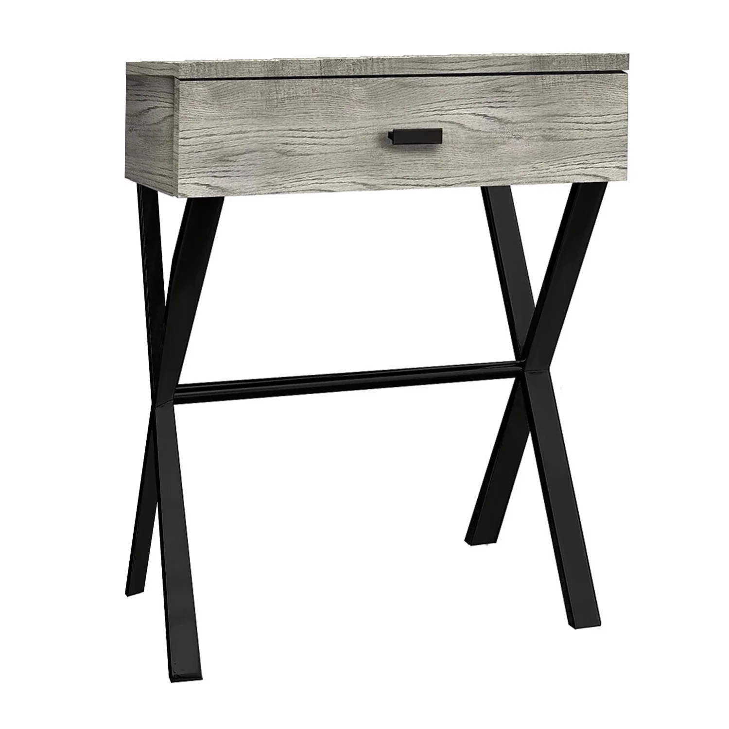 22" Black And Gray End Table With Drawer By Homeroots - Image 5