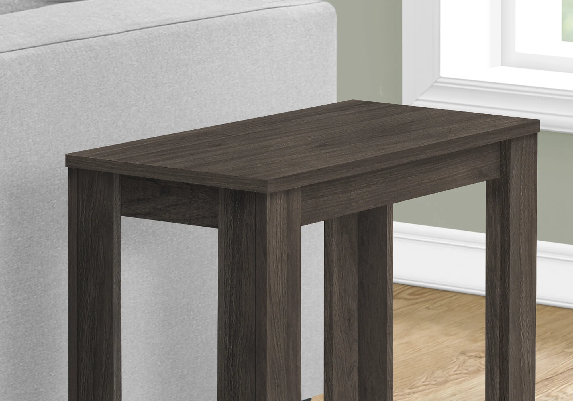 22" Oak End Table With Shelf By Homeroots - Image 7