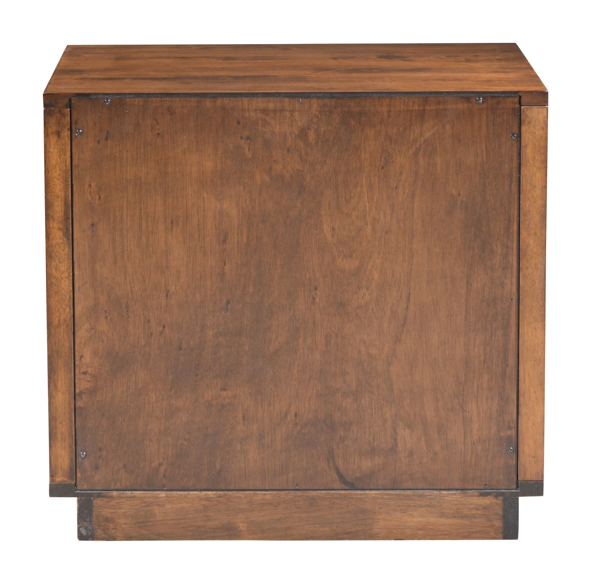 22" Walnut Solid Wood Modern Slat Design End Table with Drawers By Homeroots - Image 5