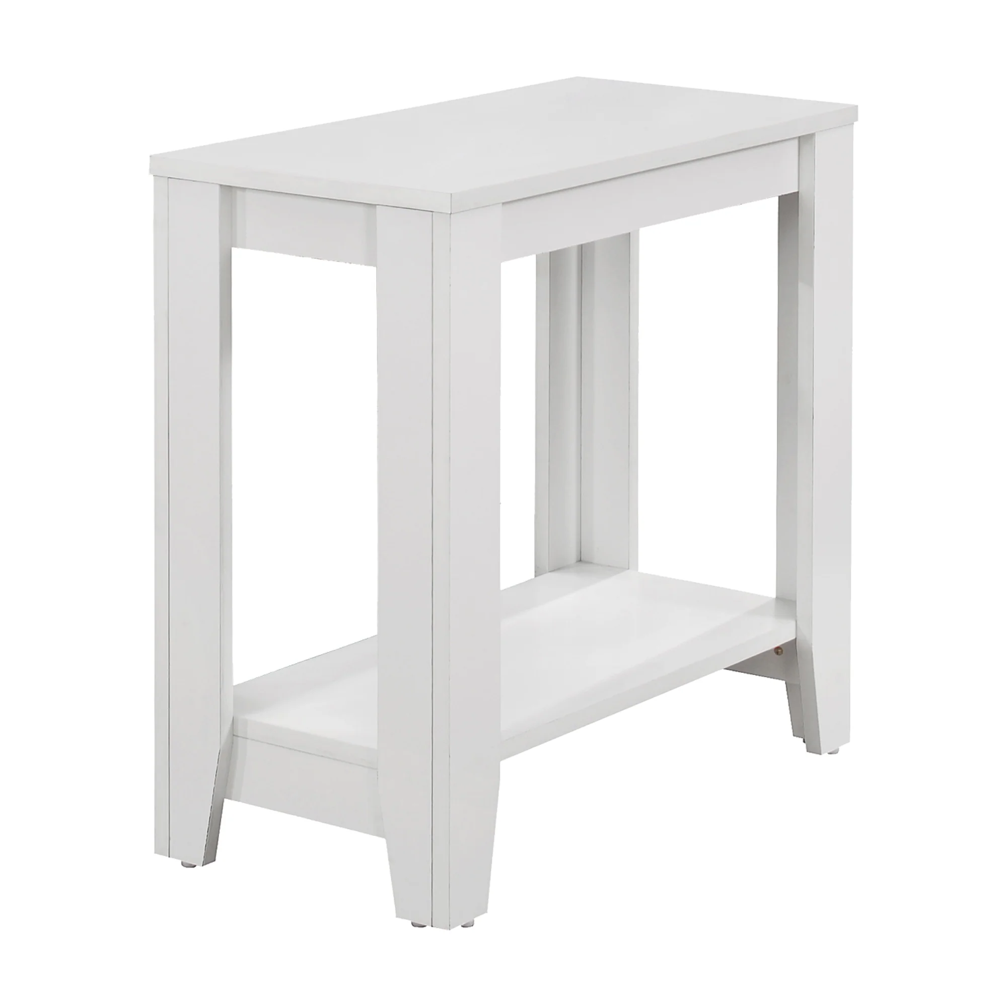 22" White End Table With Shelf By Homeroots - Image 2