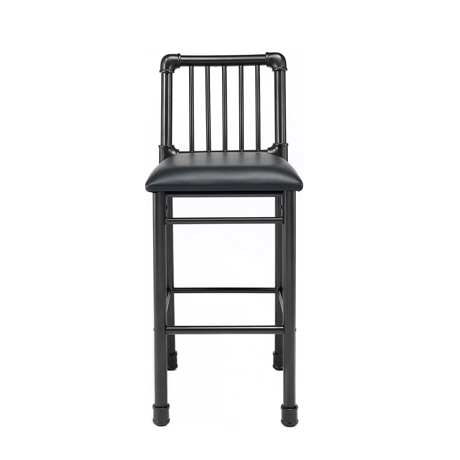 2pc Black And Black Bar Chair By Homeroots - Image 2