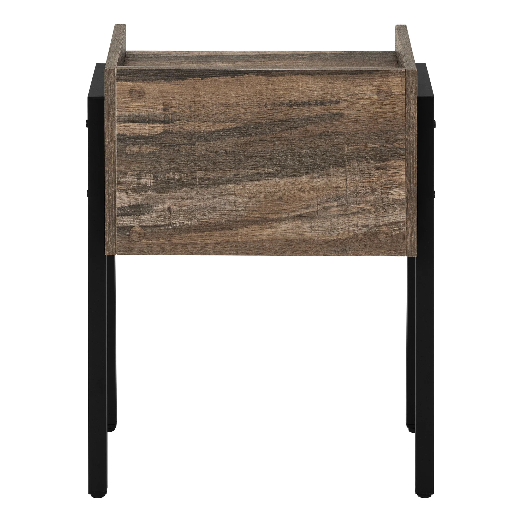 23" Black And Brown End Table With Shelf By Homeroots - Image 4
