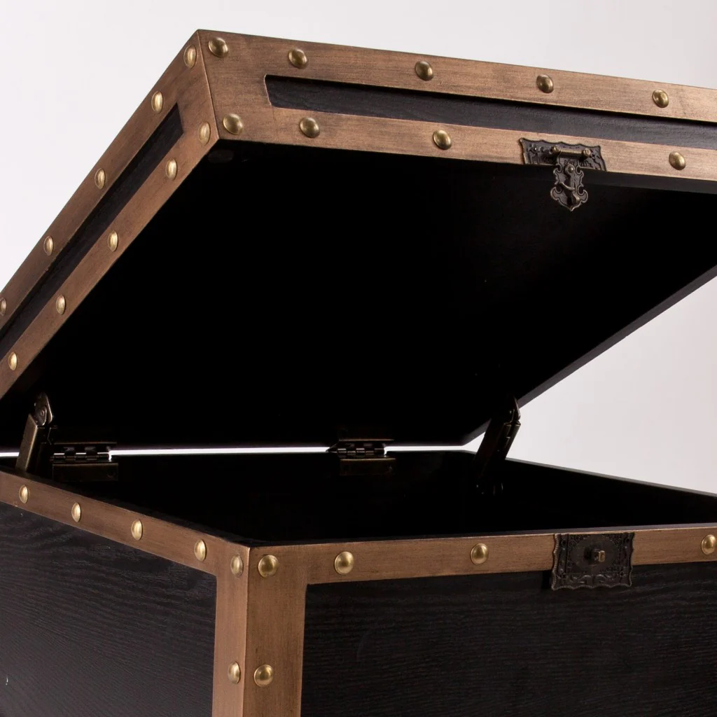 23" Black Manufactured Wood And Iron Square End Table By Homeroots - Image 5