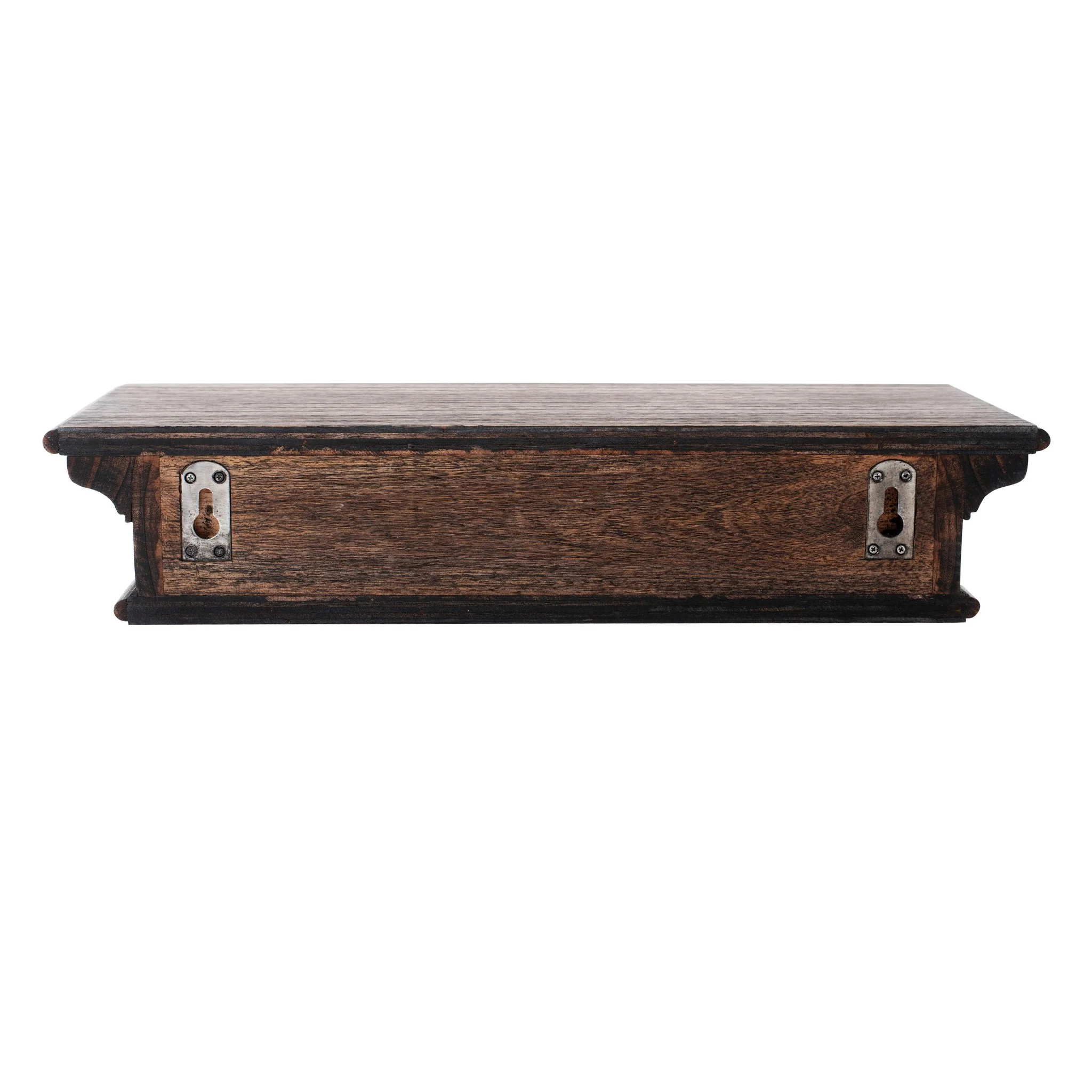23" Black Wash Floating Wall Shelf By Homeroots - Image 4