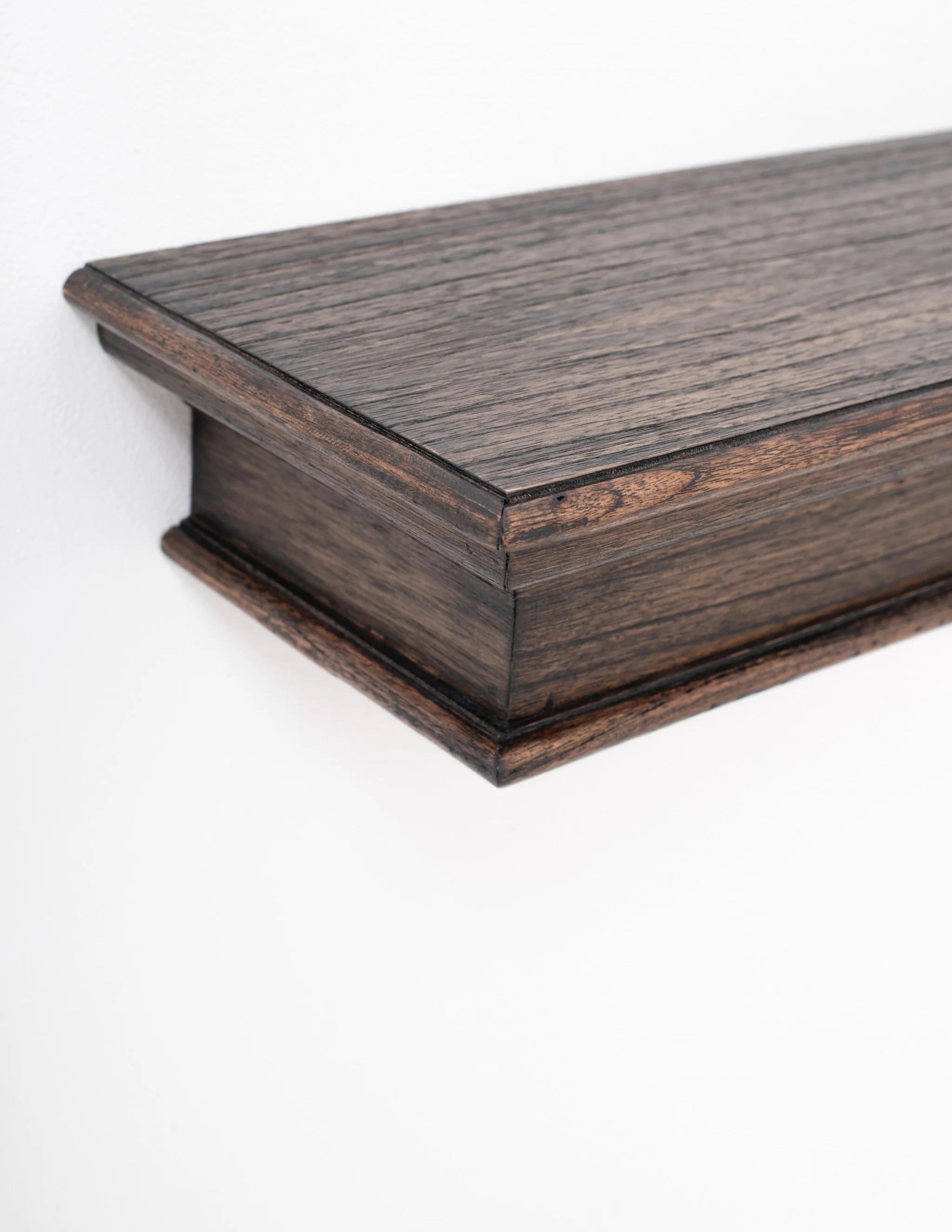 23" Black Wash Floating Wall Shelf By Homeroots - Image 6