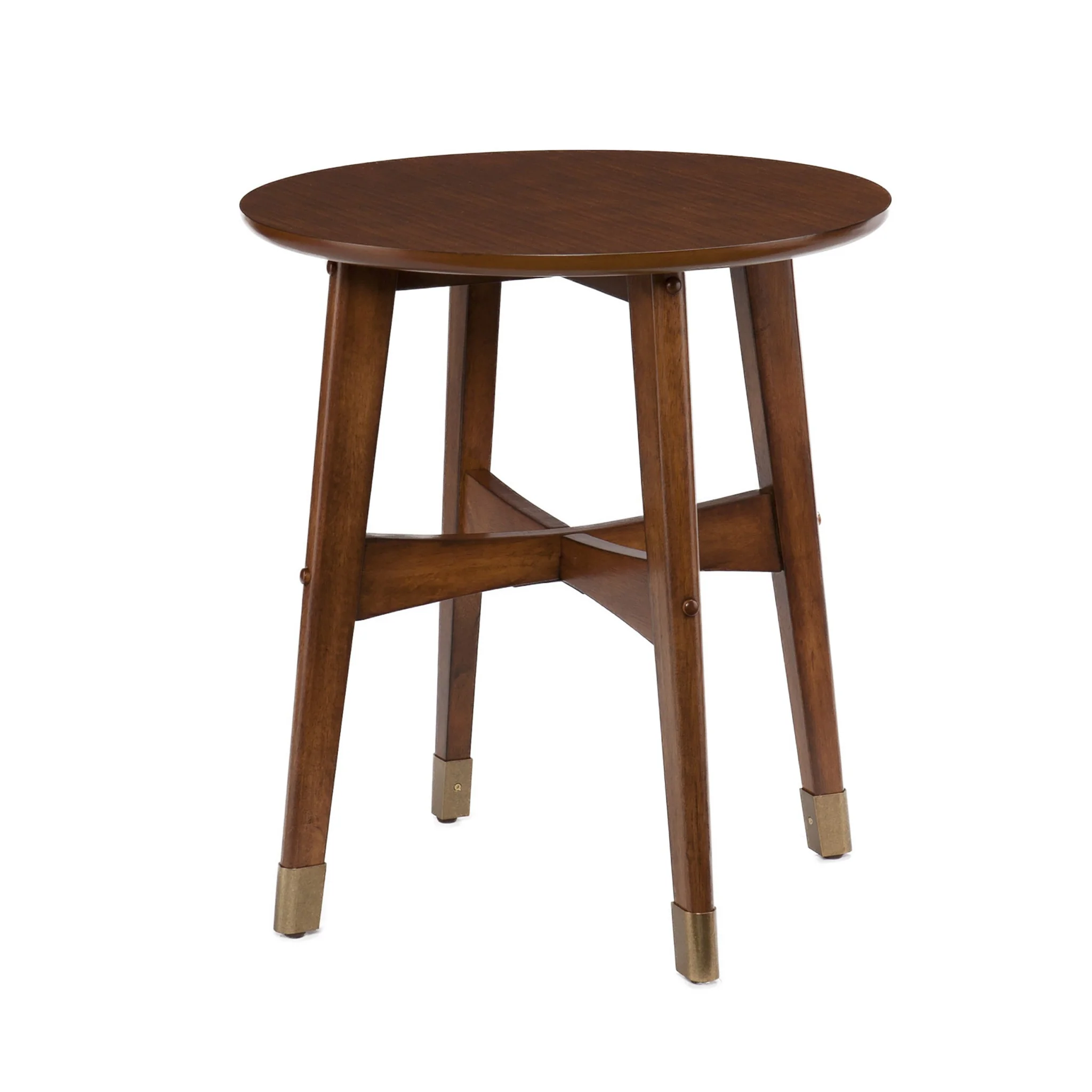 23" Brown Solid Wood And Iron Rectangular End Table By Homeroots - Image 2