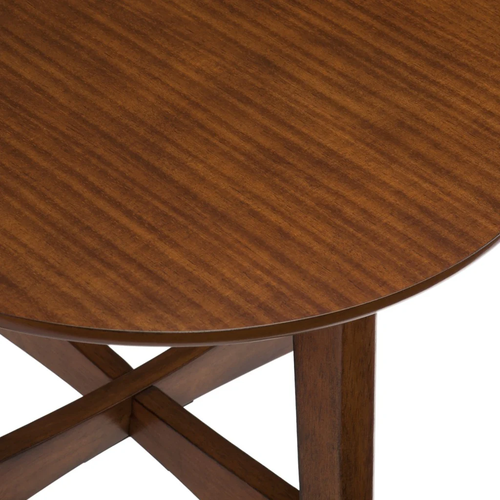 23" Brown Solid Wood And Iron Rectangular End Table By Homeroots - Image 4