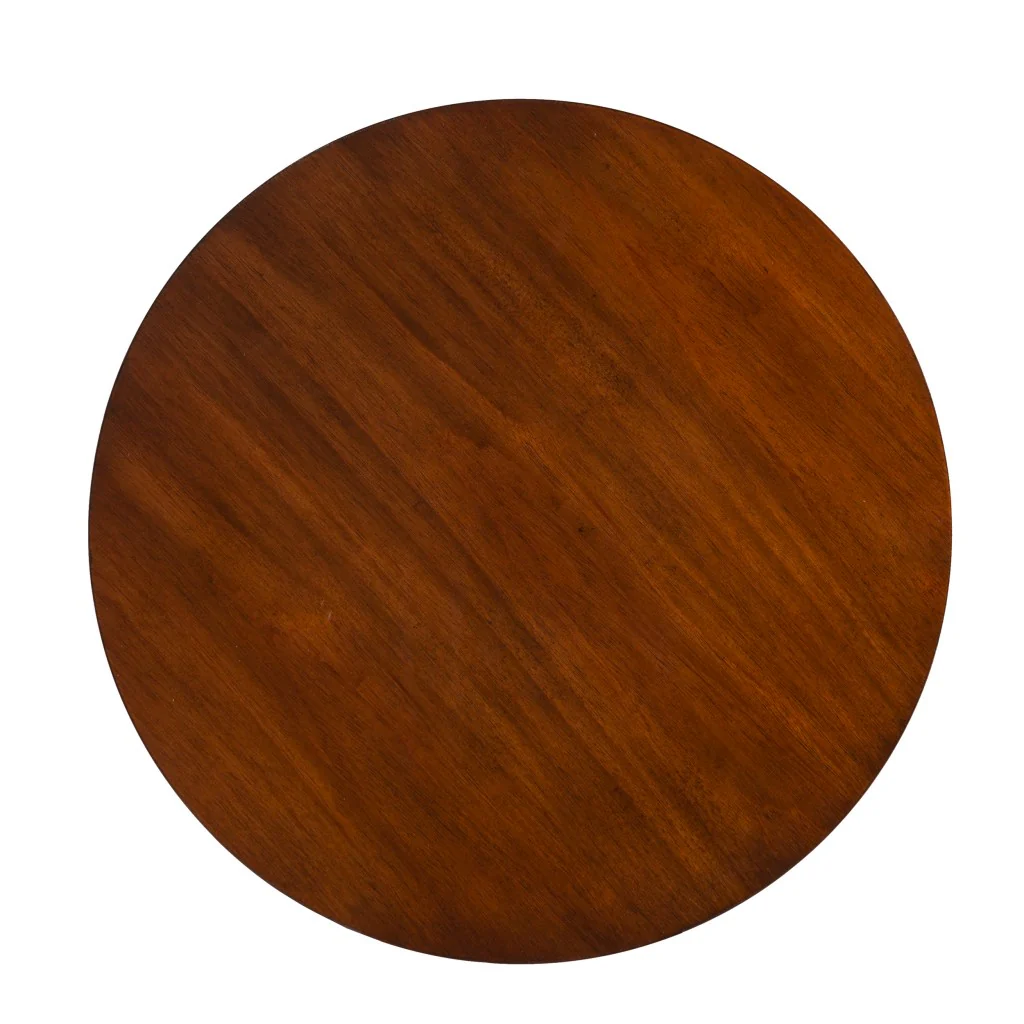 23" Brown Solid Wood And Iron Rectangular End Table By Homeroots - Image 5