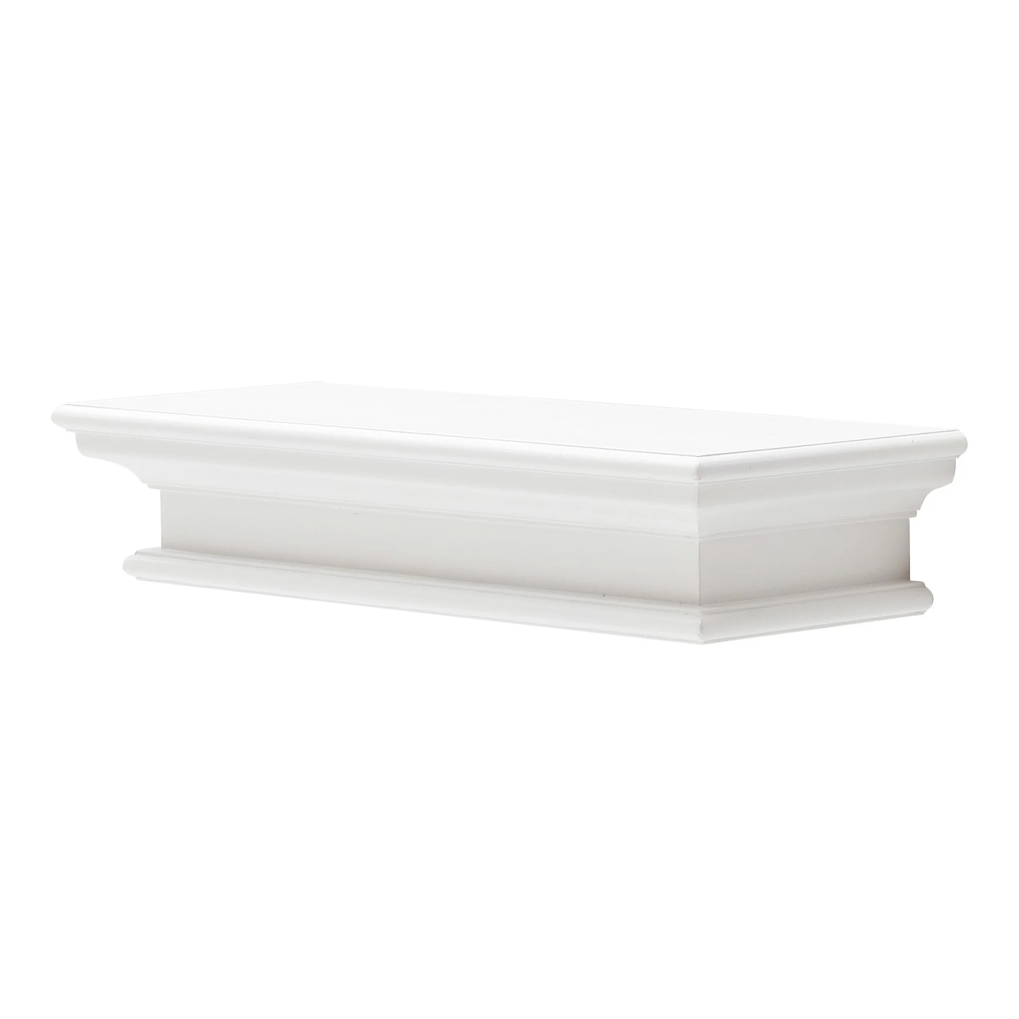 23" Classic White Floating Wall Shelf By Homeroots - Image 3