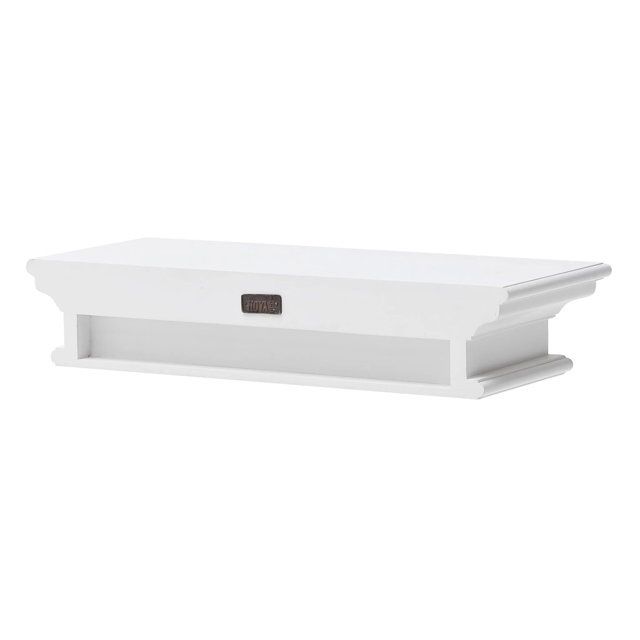 23" Classic White Floating Wall Shelf By Homeroots - Image 4