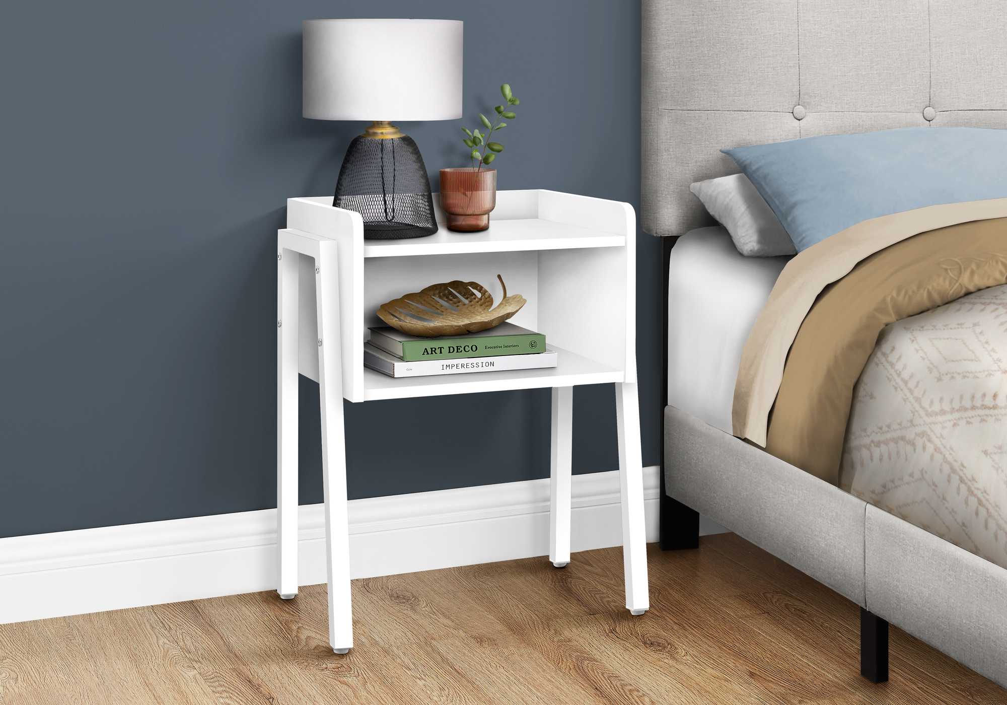 23" Rectangular Grey and Black Metal Accent Table By Homeroots - Image 10