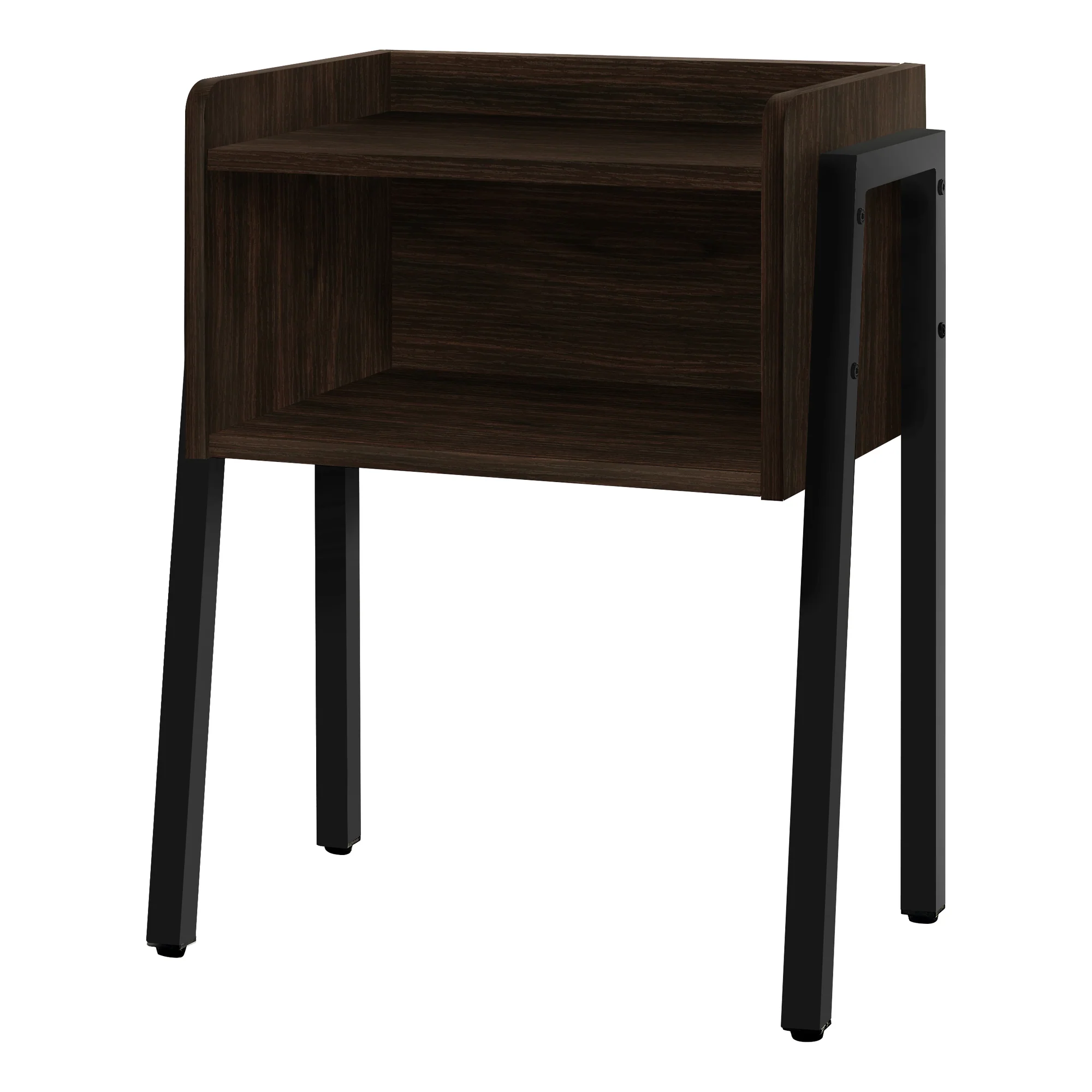 23" Rectangular Grey and Black Metal Accent Table By Homeroots - Image 5