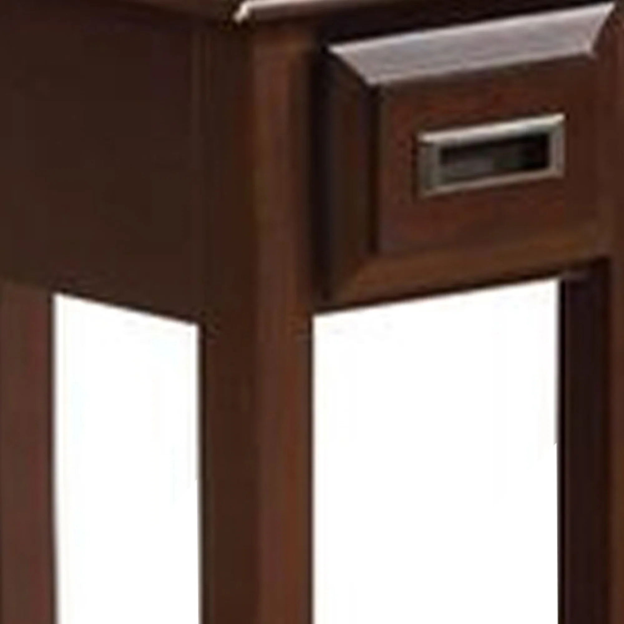23" Rectangular Wooden Side Table With 1 Drawer, Brown By Benzara - Image 3