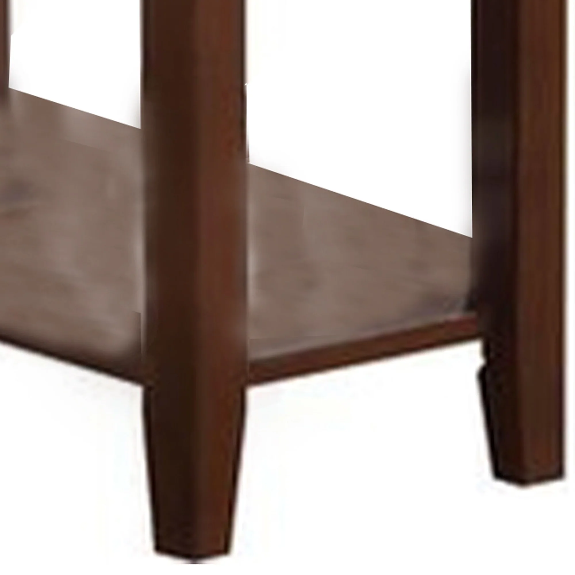 23" Rectangular Wooden Side Table With 1 Drawer, Brown By Benzara - Image 4
