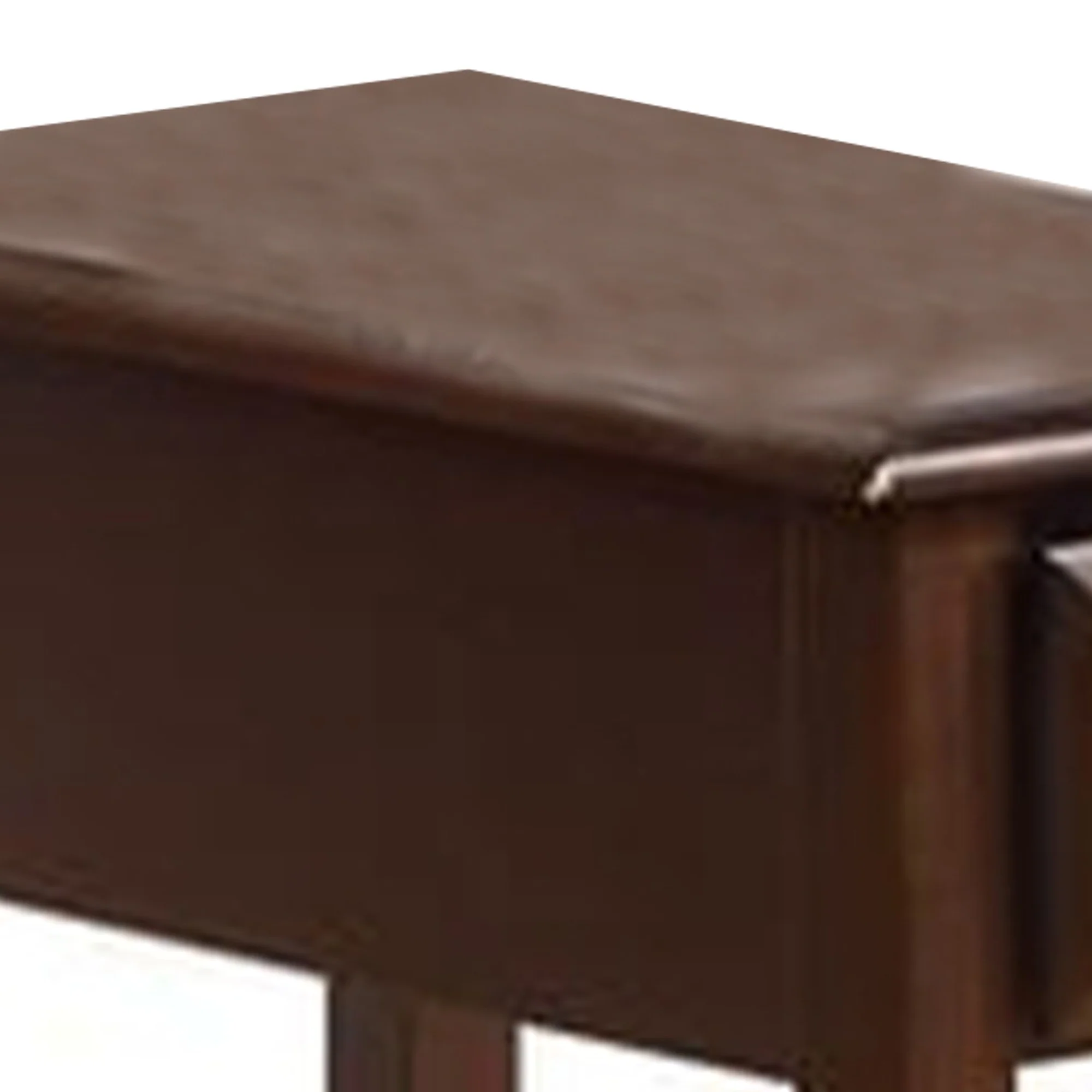 23" Rectangular Wooden Side Table With 1 Drawer, Brown By Benzara - Image 5