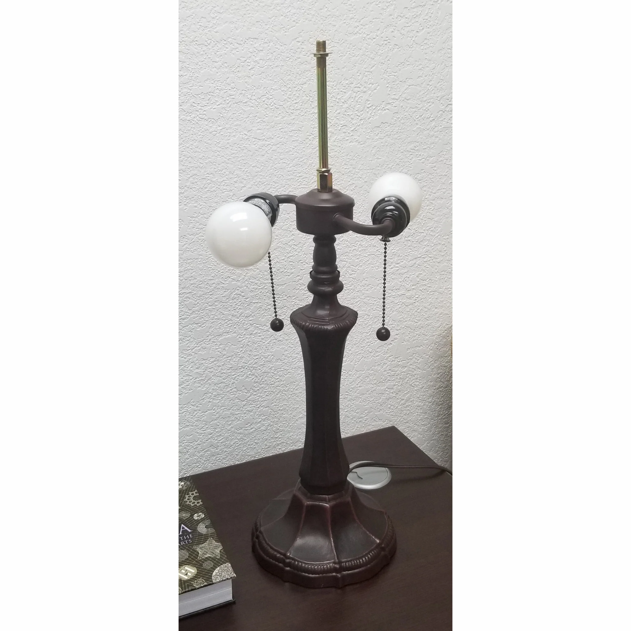 23" Stained Glass Two Light Hummingbird Accent Table Lamp By Homeroots - Image 6