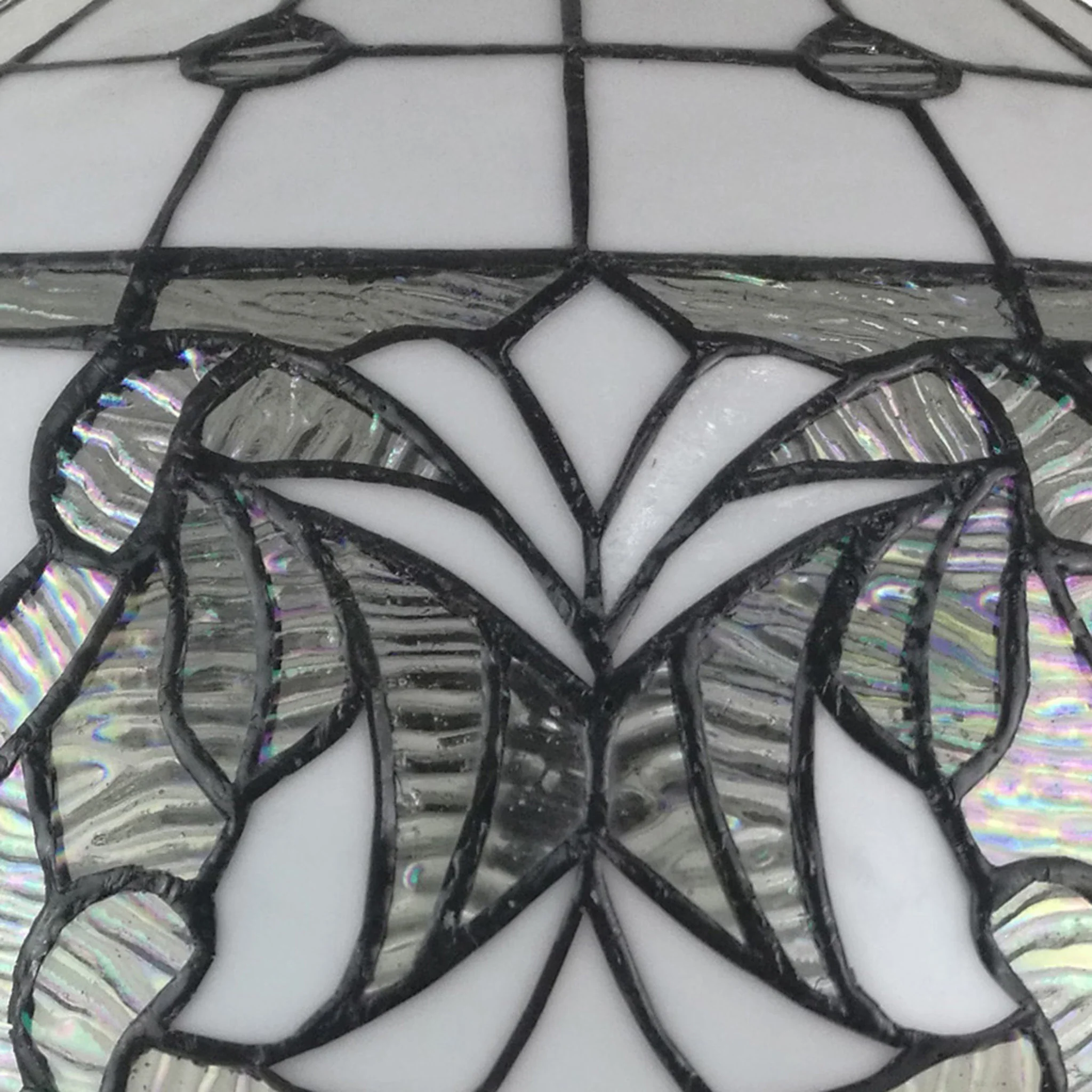 23" Stained Glass Two Light Vintage Antique Table Lamp By Homeroots - Image 6