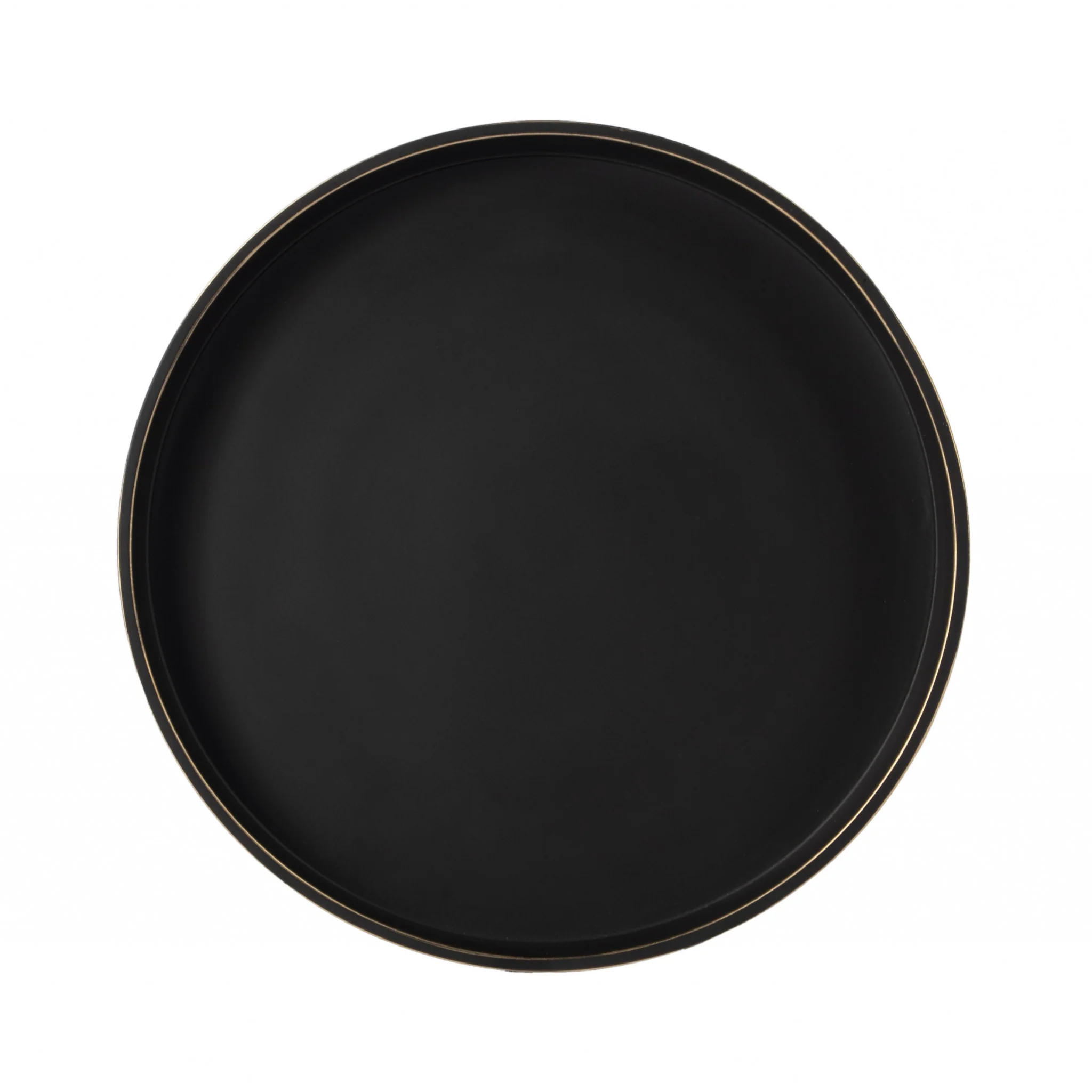 24" Black Aluminum Round End Table By Homeroots - Image 3