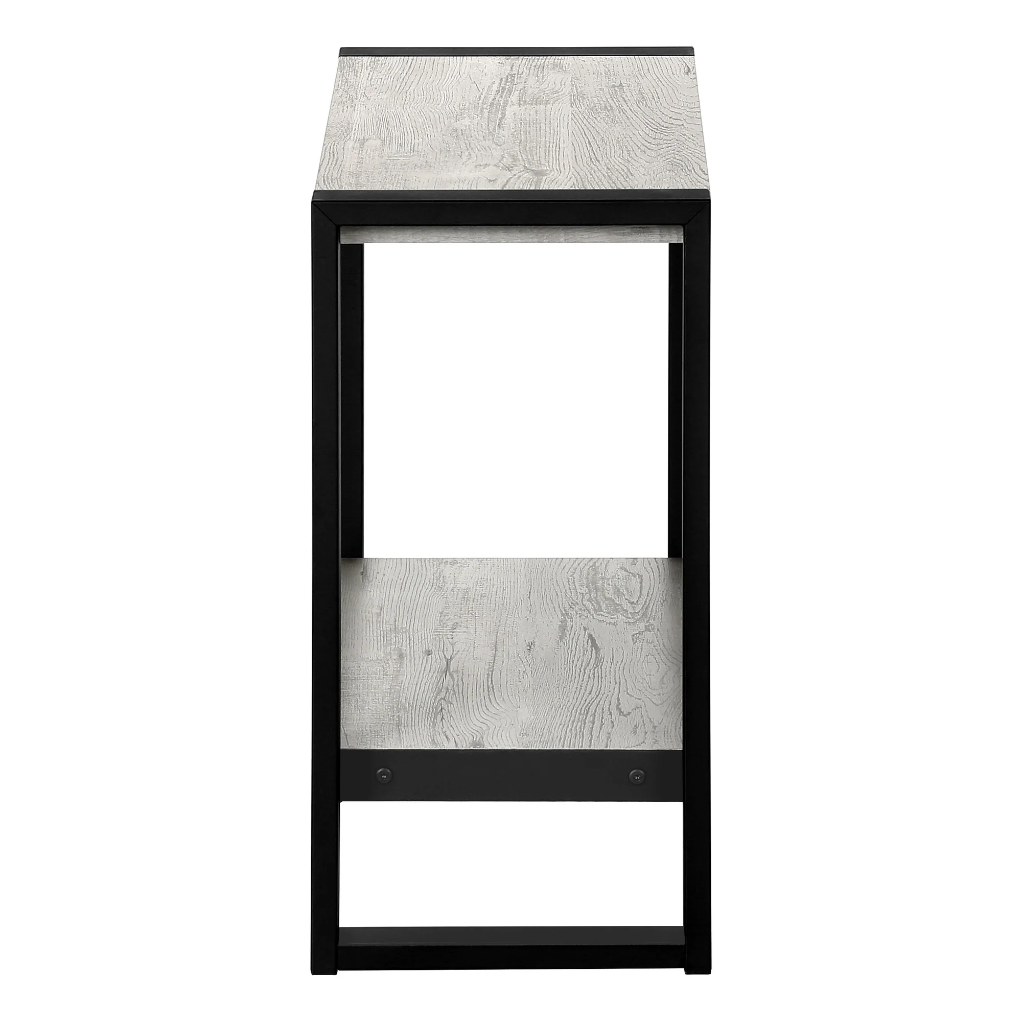 24" Black And Grey End Table With Shelf By Homeroots - Image 3