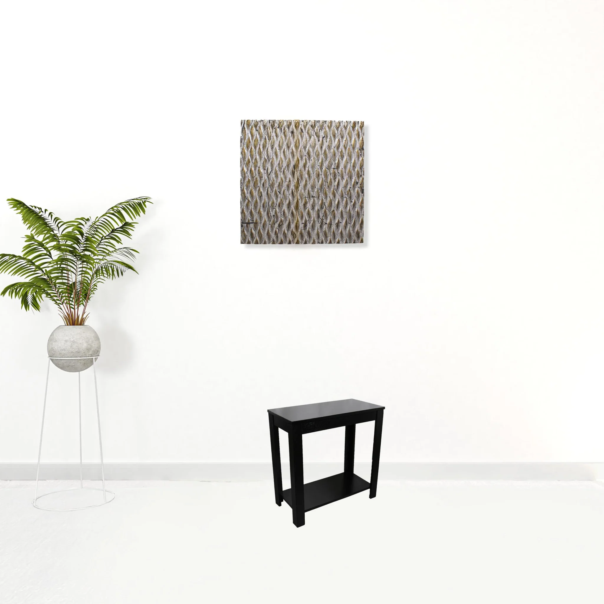 24" Black End Table With Shelf By Homeroots - Image 4
