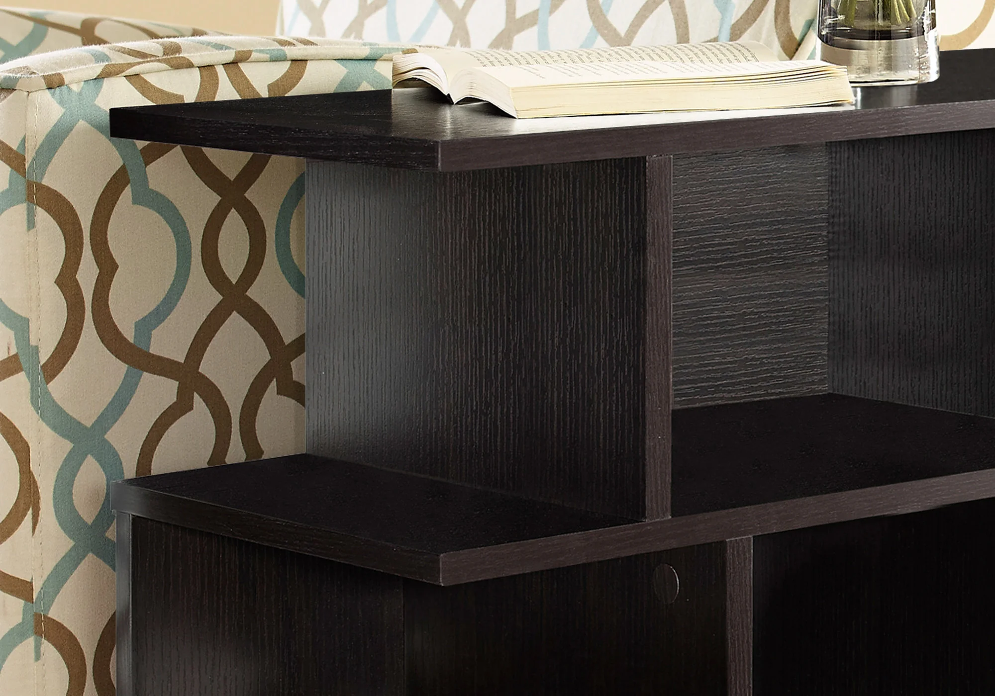 24" Brown End Table With 6 By Homeroots - Image 2
