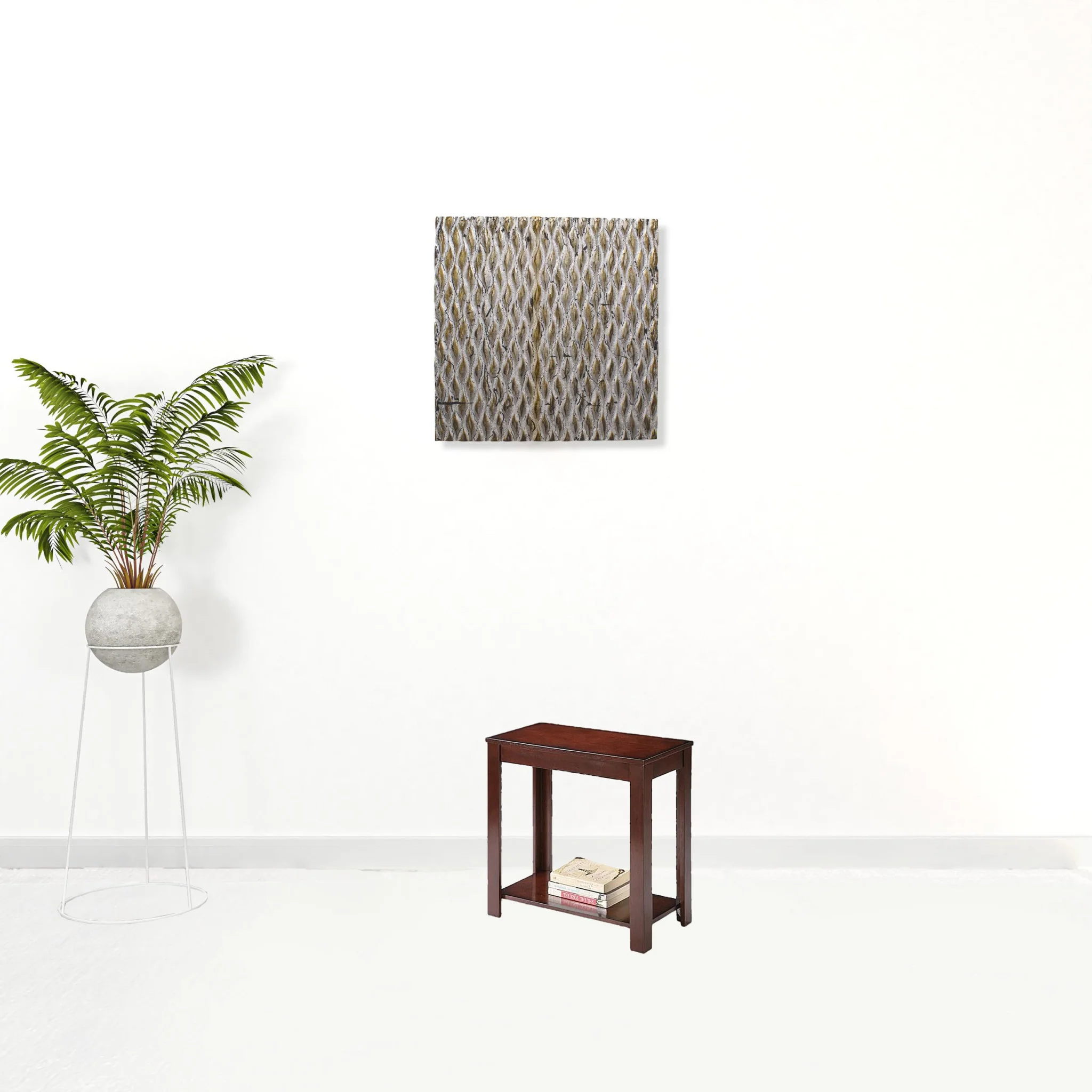 24" Brown End Table With Shelf By Homeroots - Image 3