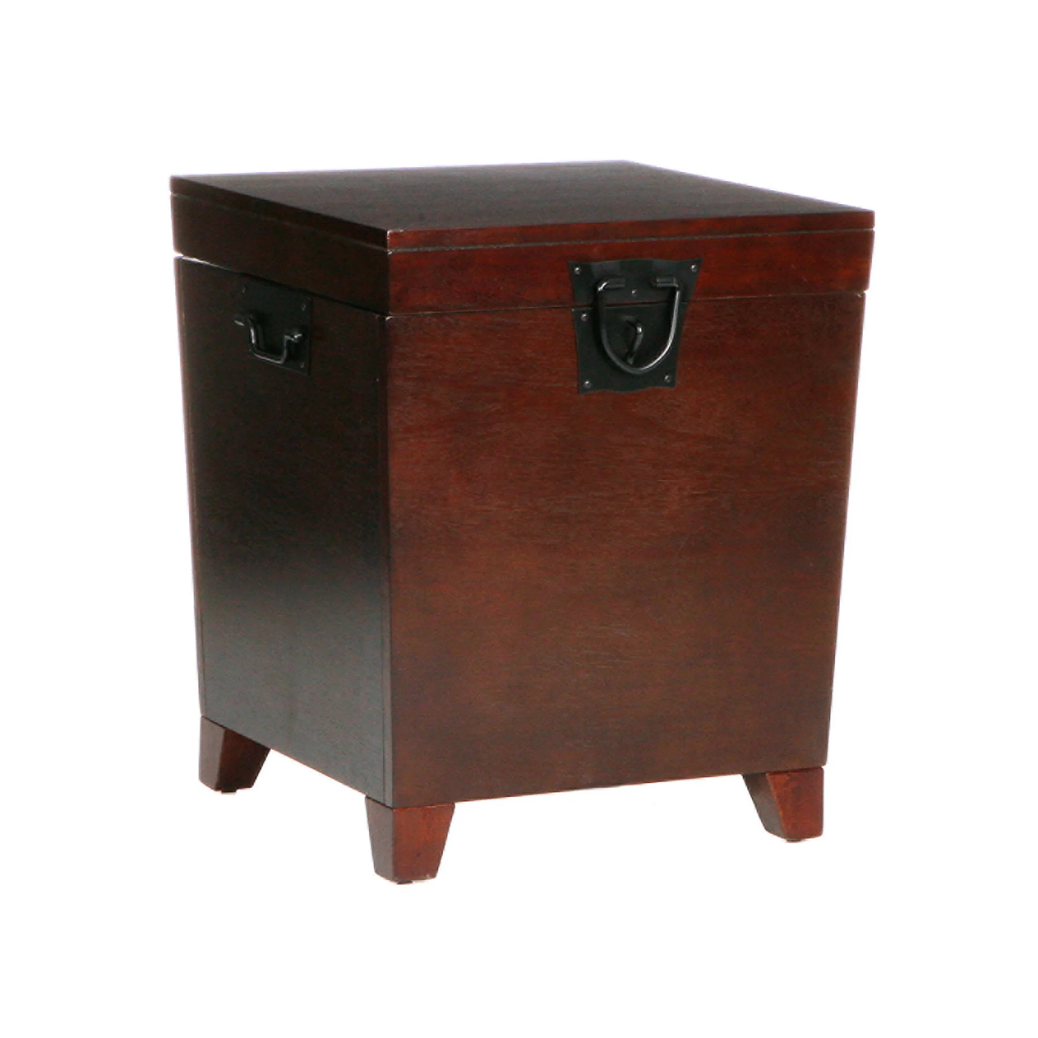 24" Brown Solid Wood And Manufactured Wood Square End Table By Homeroots - Image 5