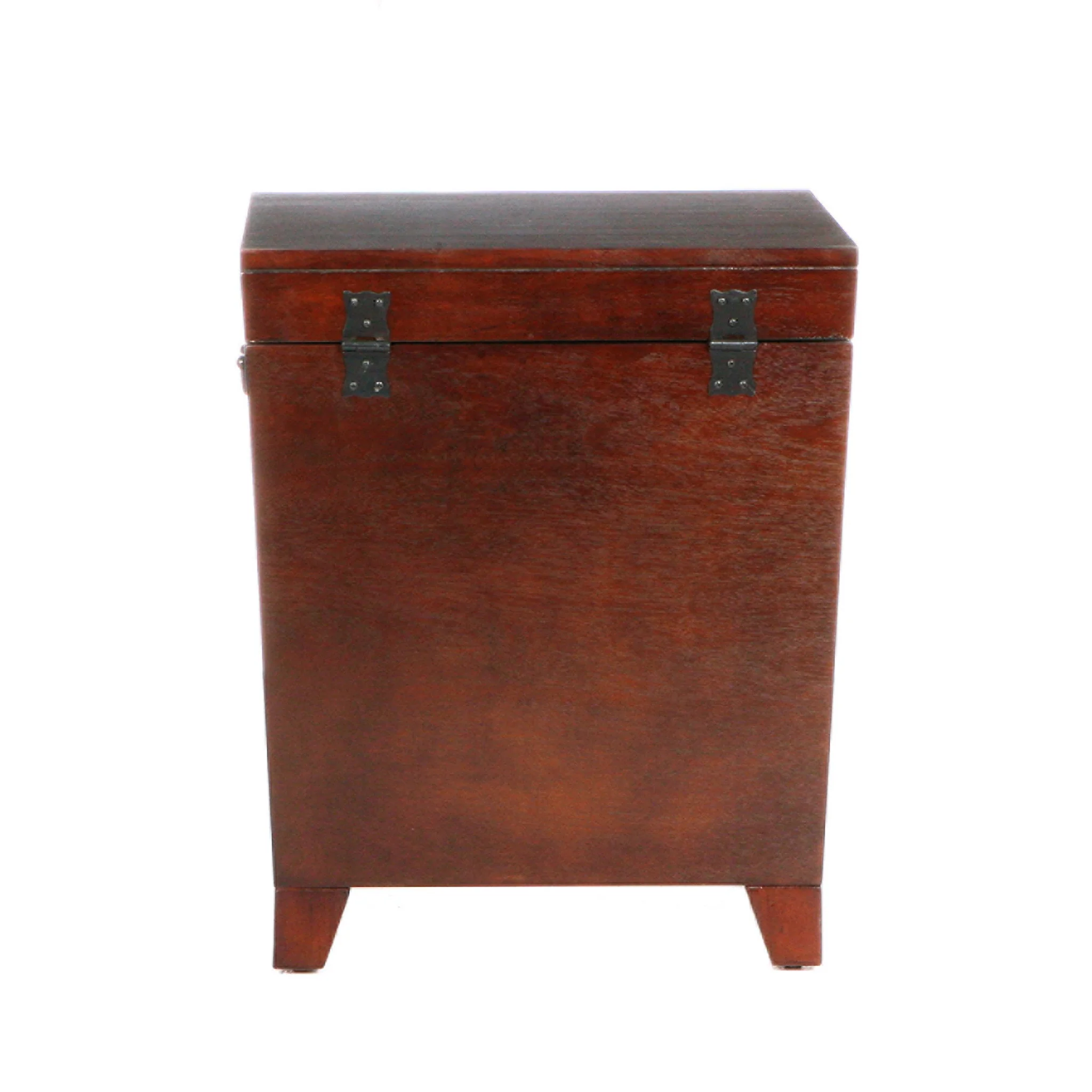 24" Brown Solid Wood And Manufactured Wood Square End Table By Homeroots - Image 7