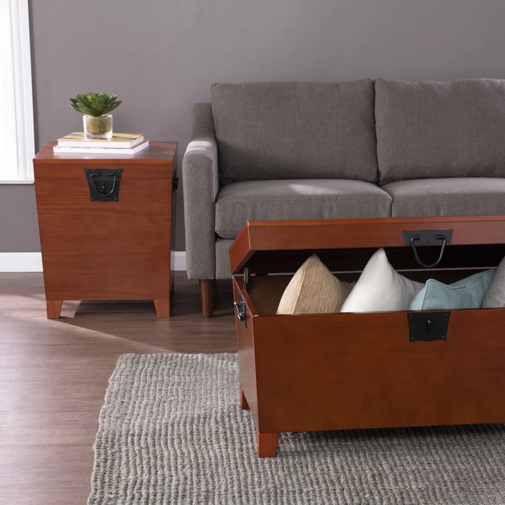24" Brown Solid Wood Square End Table By Homeroots - Image 3