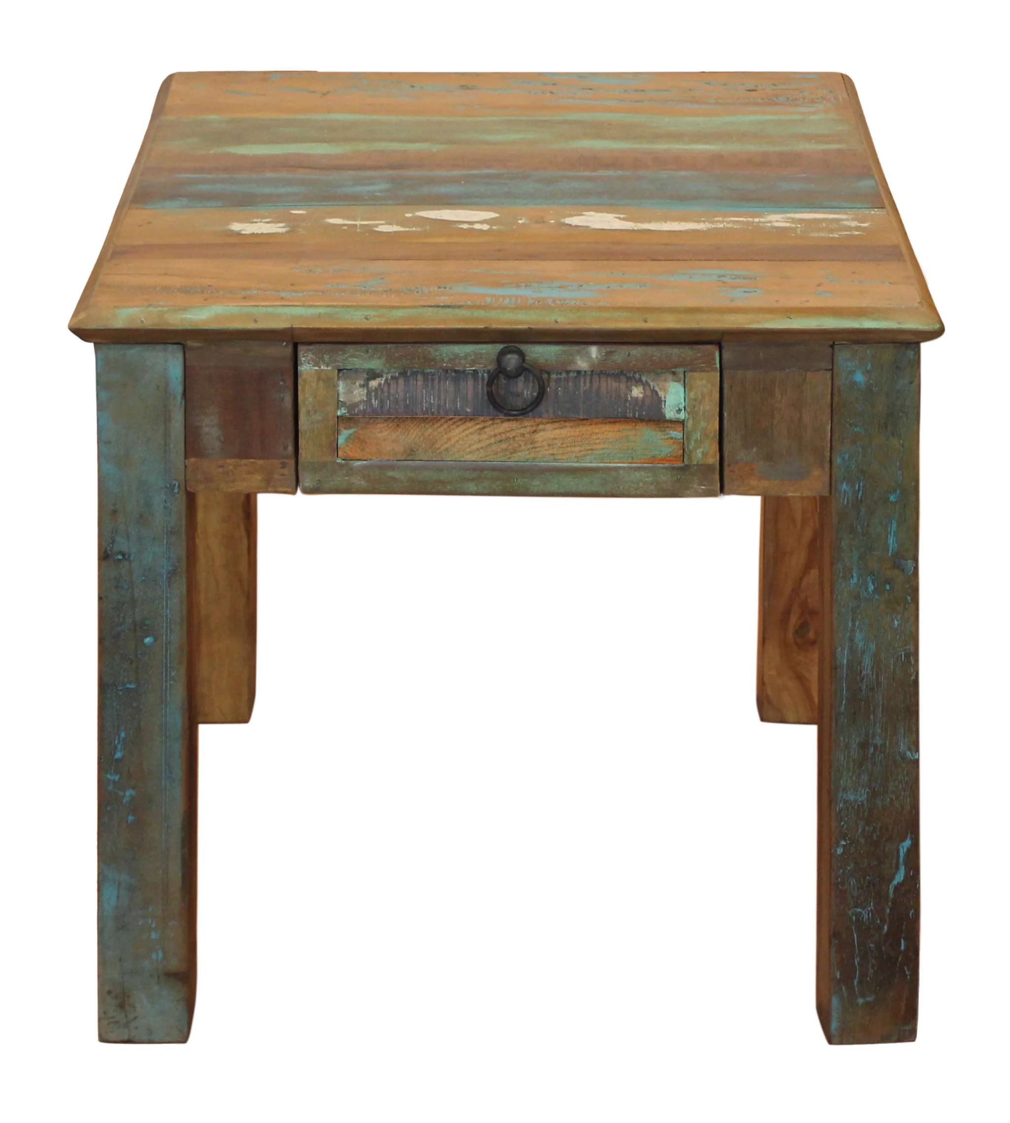 24" Brown Solid Wood Square End Table With Drawer By Homeroots - Image 2