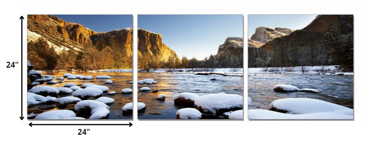 24" Canvas 3 Panels Color Photo By Homeroots - Image 2