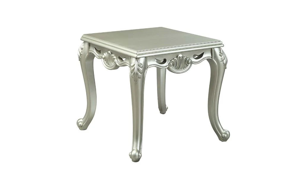 24" Champagne Manufactured Wood Square End Table By Homeroots - Image 2