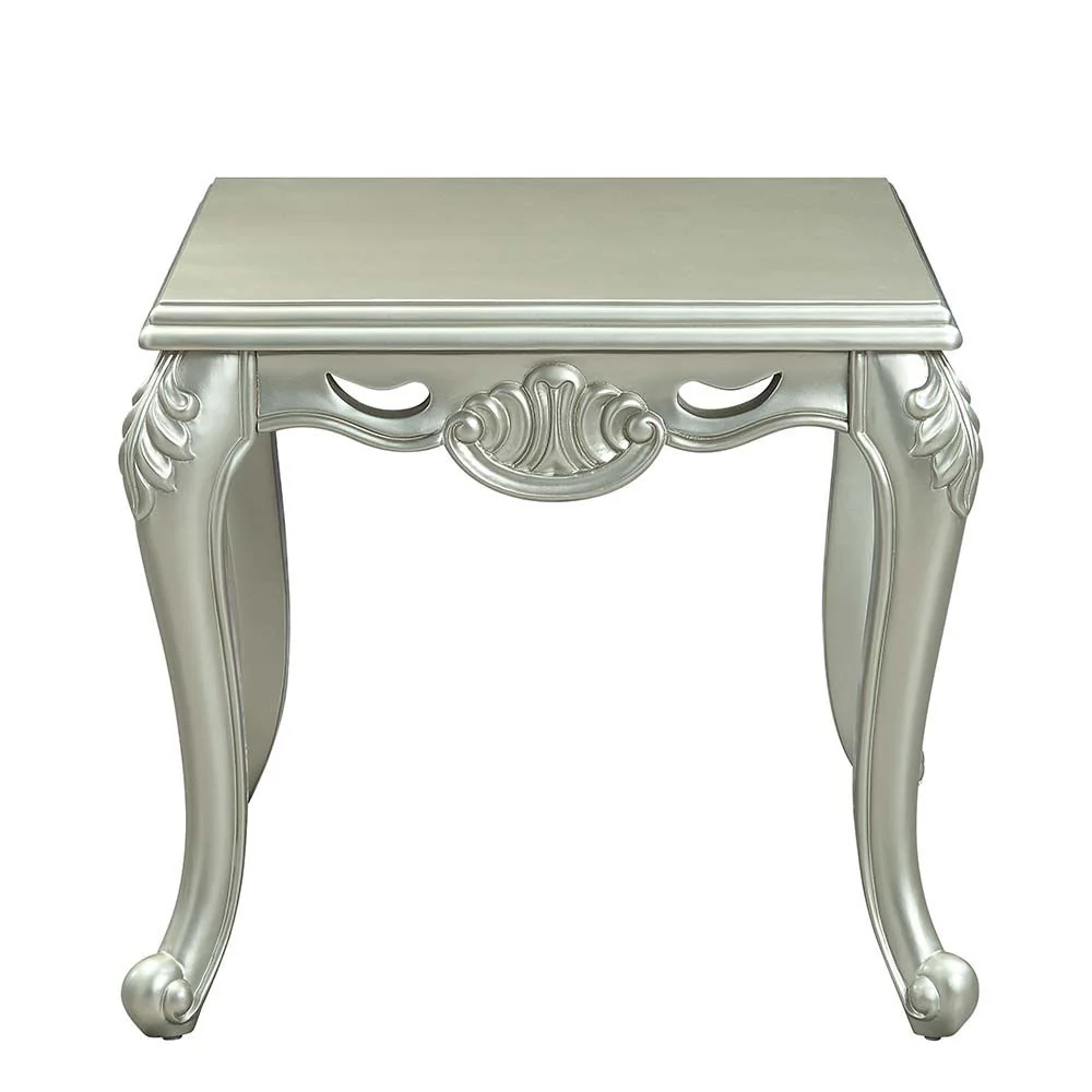24" Champagne Manufactured Wood Square End Table By Homeroots - Image 3