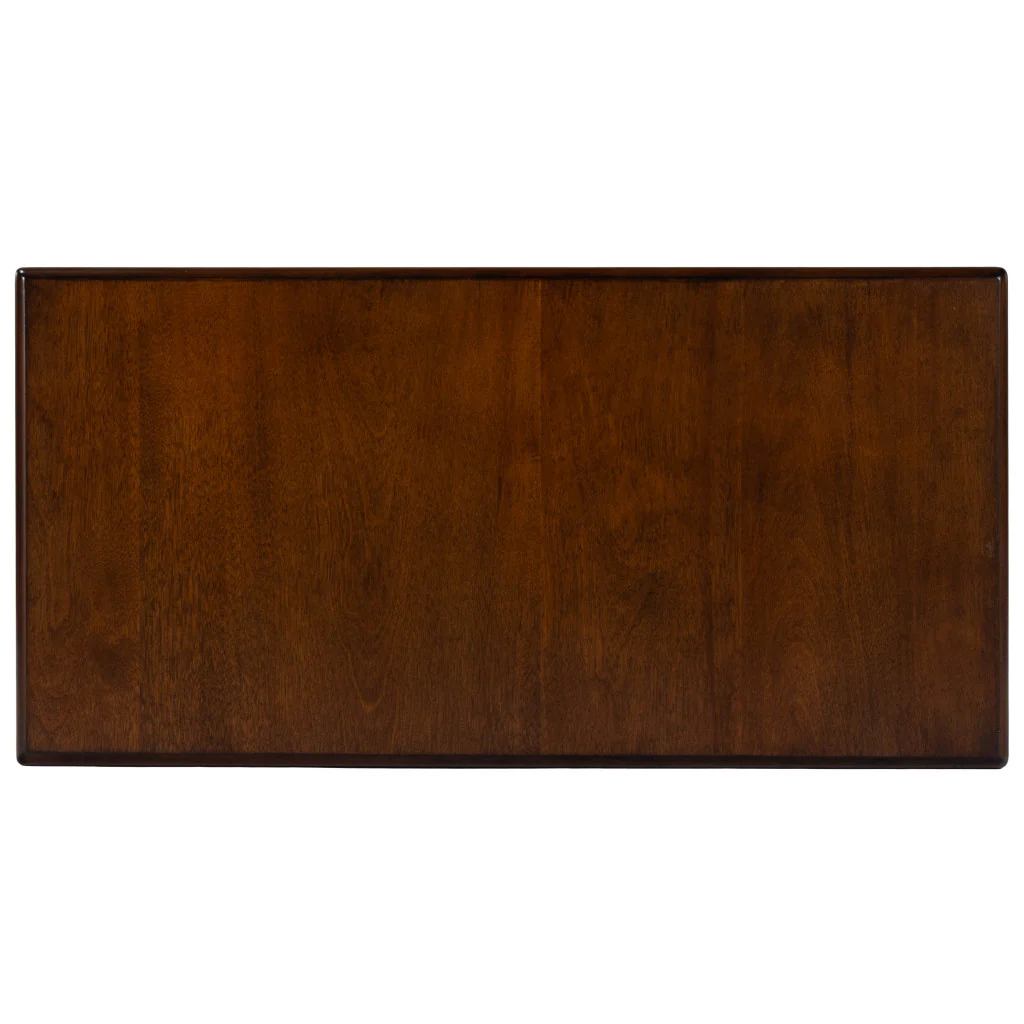 24" Dark Cherry Brown Rectangular End Table With Drawer And Shelf By Homeroots - Image 5