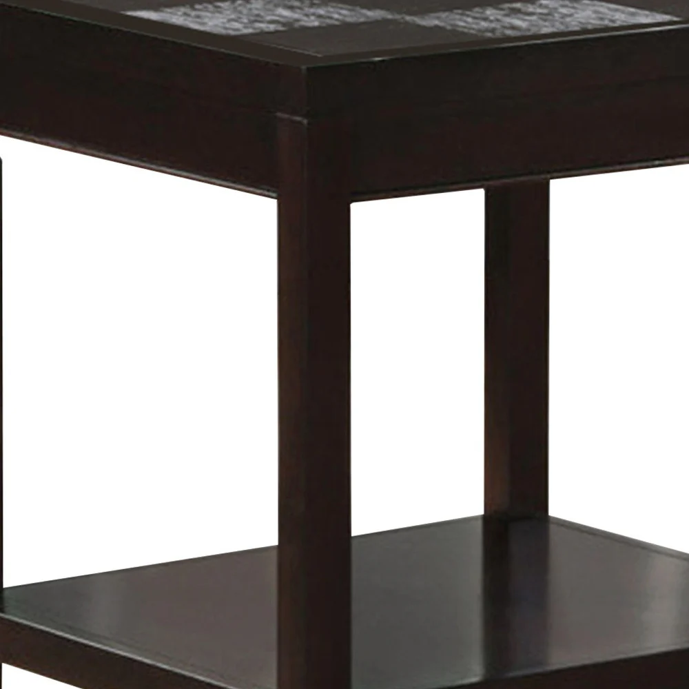 24" Espresso Rectangular Coffee Table By Homeroots - Image 3