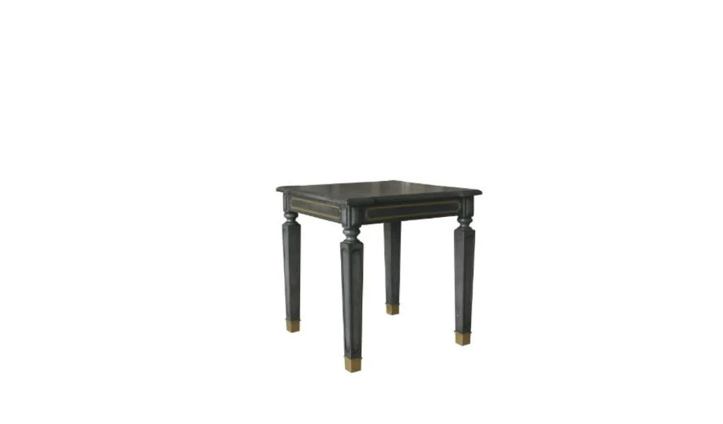 24" Gold And Tobacco Manufactured Wood Square End Table By Homeroots - Image 2