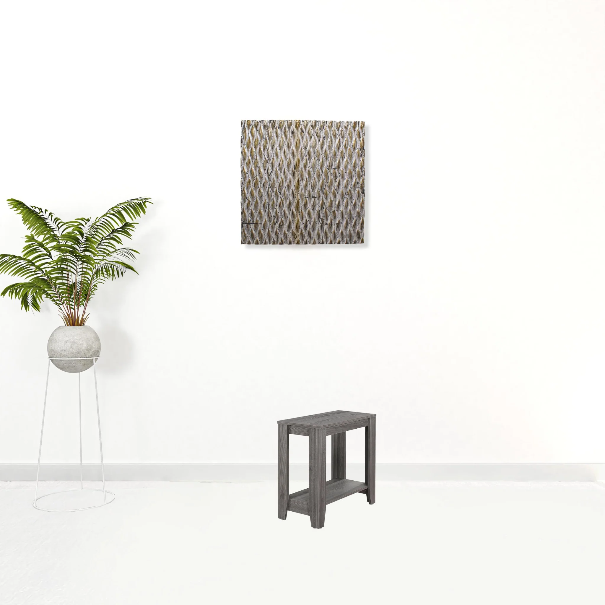 24" Gray Console Table With Storage By Homeroots - Image 3