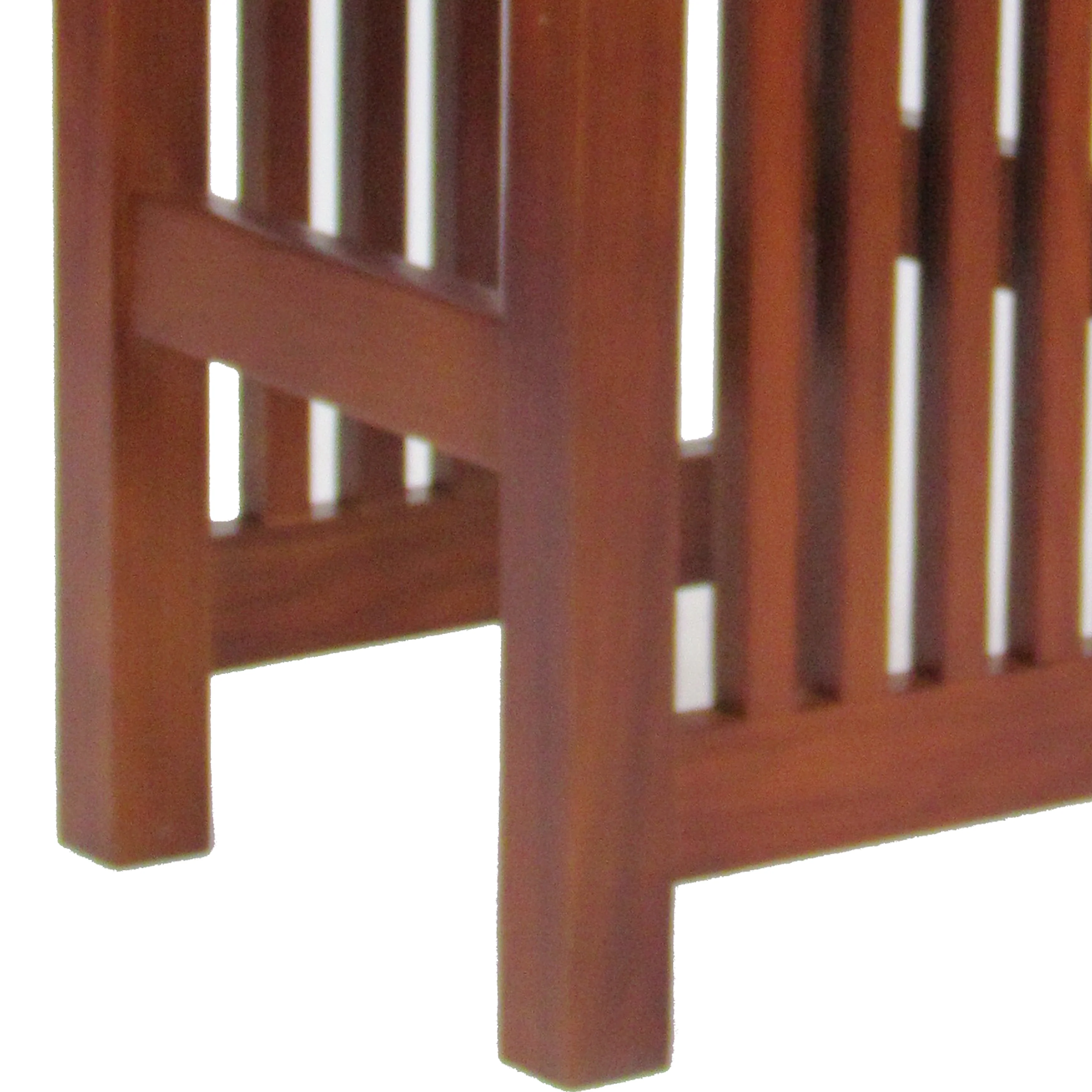 24 Inch Faux Leather Upholstered Wooden Backless Barstool, Oak Brown By Benzara - Image 4