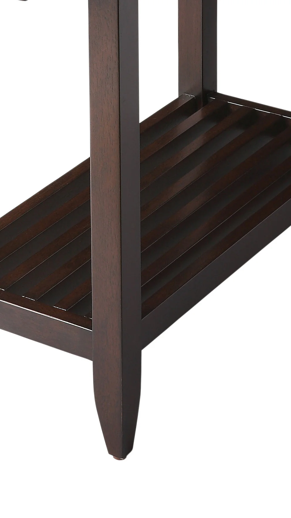 24" Merlot Manufactured Wood Rectangular End Table With Shelf By Homeroots - Image 3